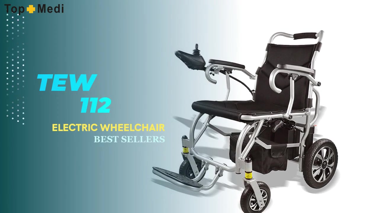 最高のアルミニウム電動車椅子 TEW112 TOPMEDI FactoryPrice